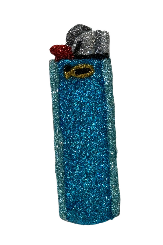 Glitter Blue Lighter