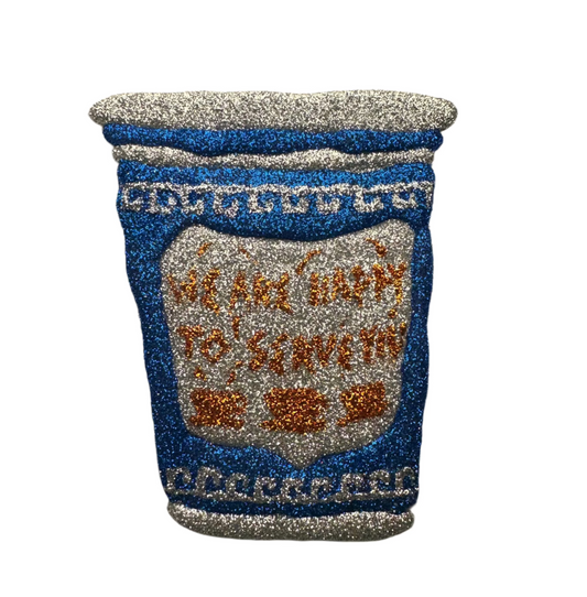 Glitter Greek Coffee Cup