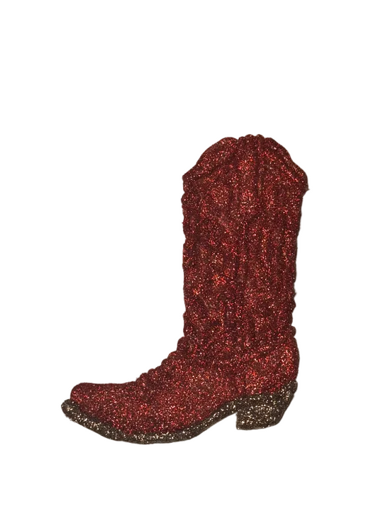 Glitter Red Cowboy Boot
