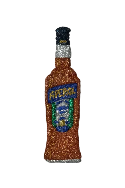 Glitter Aperol Bottle